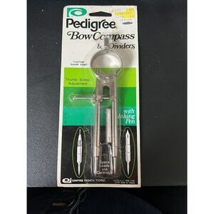 New Empire Pedigree Bow Compass & Dividers screw adjustment With Inking pen